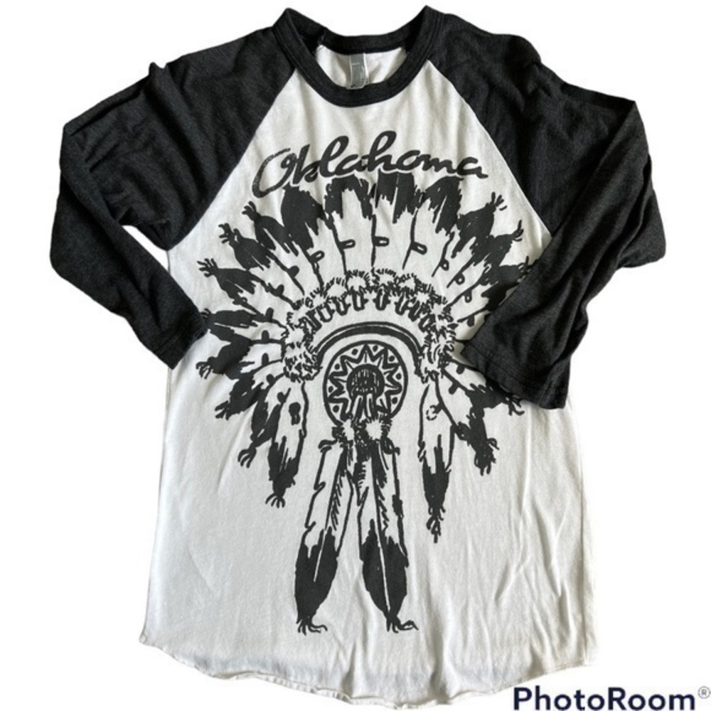 American apparel Oklahoma baseball tee